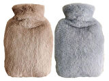 SICAK SU TORBASI 2 ADET,YAN CEPLİ PELUŞ TERMOFOR 27x17x2cm  750ml