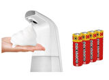 SENSORLU SIVI SABUNLUK KOPUK VERİCİ,PİLLER DAHİL 21X10X5CM 250ML BANYO SETİ