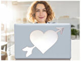 DEFTER STİCKER,LAPTOP STİCKER  AYNALI KALP ŞEKİLLİ 20X11X0,6CM
