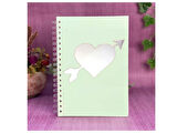 DEFTER STİCKER,LAPTOP STİCKER  AYNALI KALP ŞEKİLLİ 20X11X0,6CM
