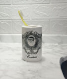 2 ADET SERAMİK DİŞ FIRÇALIK KRALİÇE MODEL 7X7X11CM BANYO SETİ