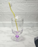 2 ADET DİŞ FIRÇALIK MOR DAMLALI AKRİLİK 7X7X14CM BANYO SETİ