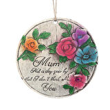 2 ADET ASILABİLİR BALKON VE BAHÇE SÜSÜ GELİNCİKLİ,ANNE TEMALI YUVARLAK 15X15X1,1CM DUVAR SÜSÜ,TAŞI BALKON,BAHÇE VE ODA DEKOR  HOŞGELDİNİZ TABLO,TABELA