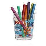 2 ADET KALEMLİK DENİZ DESENLİ OFİS GERECİ 8X8X9CM