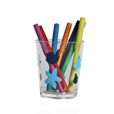 2 ADET KALEMLİK BENEKLİ  OFİS GERECİ 8X8X9CM