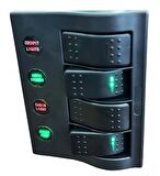 Sigorta paneli Dörtlü Model 2x10A - 2x15A Sigorta Değeri 130x100mm
