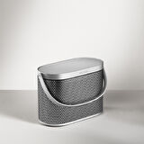Bang & Olufsen Beosound A5 Ultra Geniş 360° Ses, AirPlay 2, Spotify Connect, IP65 Suya ve Toza Dayanıklı, 12 Saat Pil Ömrü, Taşınabilir Kablosuz Hoparlör – Spaced Alüminyum