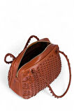 Gön Handmade Taba Kadın Omuz Çantası Kirpi