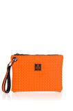 Bilik Deri  Turuncu Kumaş Kadın Portföy & Clutch Çanta MELİS