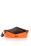 Bilik Deri  Turuncu Kumaş Kadın Portföy & Clutch Çanta MELİS