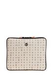 Bilik Deri Monogram Bej Unisex Laptop & Evrak Çantası TABLET-MN 12"