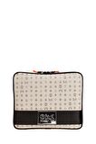Bilik Deri Monogram Bej Unisex Laptop & Evrak Çantası TABLET-MN 12"
