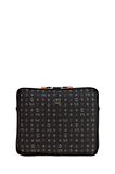 Bilik Deri Monogram Siyah Unisex Laptop & Evrak Çantası TABLET-MG 12"