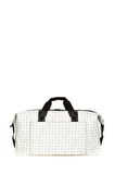 Bilik Deri Monogram Beyaz Unisex Seyahat Çantası RH25 DUFFLE-MN