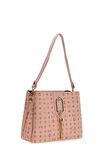 Bilik Deri Monogram Pembe Kadın El Çantası RİV 232-MN