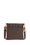 Bilik Deri Monogram Kahve/Taba Kadın Çapraz Askılı Çanta MTŞ 269-MN