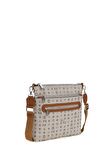Bilik Deri Monogram Gri/Taba Kadın Çapraz Askılı Çanta MTŞ 269-MN