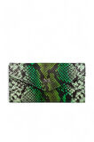 Bilik Deri  Yeşil Yılan Deri Kadın Cüzdan BSH 3071