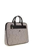 Bilik Deri Monogram Gri/Siyah Unisex Laptop & Evrak Çantası RH09 BUSİNESS-MN