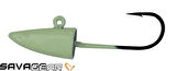 Savage gear LRF Micro sandeel jigghead 2g #8 4pcs Glow 