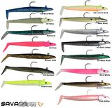 Savage gear Sandeel 12.5 cm 23 gr 2+1 Adet Suni Yem Savage gear-Real Pearl