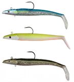 Savage gear Sandeel 18 cm 100 gr 2+1 Adet Suni Yem Savage gear-Blue Silver