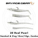 Savage Gear Sandeel - Slug 10cm 10gr. Combo (4+2) Real Pearl