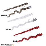 Savage Gear LRF Ragworm Silikon Yem Kiti (Kırmızı Glow Kahverengi)