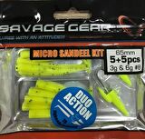 Savage Gear Micro Sandeel Kit 12+2 Parça Türkiye Özel Üretim Yellow 