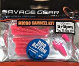 Savage Gear Micro Sandeel Kit 12+2 Parça Türkiye Özel Üretim Pink 