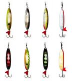 Dam Effzett Standard Spoon Slim 9.5 cm 32 gr Sinking Kaşık Dam-Olive-Chartreuse UV