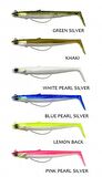 Savage Gear Sandeel V2 Weedless 11.5 cm 22 gr 2+1 Savage gear-Blue Pearl Silver