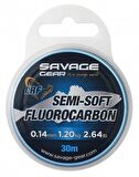 Savage Gear Semi-Soft Fluorocarbon Lrf 30 M 0.17 MM 1.86 KG 4.10 LB Clear