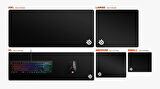 SteelSeries Qck Medium Prism - 2 Bölgeli RGB Aydınlatma - Gaming Mousepad