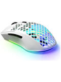 SteelSeries Aerox 3 2022 RGB Kablosuz Beyaz Gaming Mouse(OUTLET)