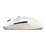 SteelSeries Aerox 3 2022 RGB Kablosuz Beyaz Gaming Mouse