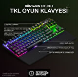 SteelSeries Apex Pro TKL RGB İngilizce Kablolu Mekanik Oyuncu Klavyesi - Outlet