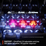 SteelSeries Apex Pro TKL Gen 3 OmniPoint 3.0 HiperManyetik Switch RGB Mekanik Kablolu Oyuncu Klavyesi (UK) - Beyaz