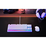 SteelSeries Apex 3 TKL TR Q RGB Membrane Kablolu Lavender Gaming (Oyuncu) Klavye