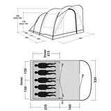 Outwell Sky 5 Blackroom 13 M² - 5 Kişilik Yüksek Aile Çadırı