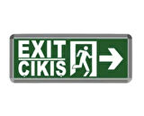 Exit Çıkış Acil Yönlendirme Armatürü Exit Çıkış Adamlı Sağ Sol