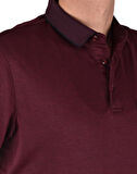 RYM-6270 POLO YAKA CEPLİ TİŞÖRT/BORDO-SİYAH/5XL