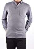 R7280 CEPLİ SWEAT /LACİVERT-GRİ/2XL