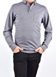 R7280 CEPLİ SWEAT /LACİVERT-GRİ/2XL