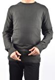 R22925 BİSİKLET YAKA KAZAK/HAKİ/6XL