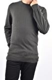 R22925 BİSİKLET YAKA KAZAK/HAKİ/6XL