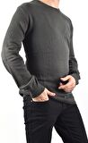 R22925 BİSİKLET YAKA KAZAK/HAKİ/6XL