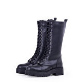 Pierre Cardin Fermuarlı Bağcıklı Kadın Postal Bot