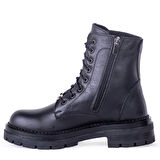 Pierre Cardin 54061 Kadın Hakiki Deri Fermuarlı Bağcıklı Bot