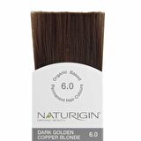 Organik İçerikli Saç Boyası (60 ml) - 6.0 Koyu Altın Bakır Kumral - Naturigin